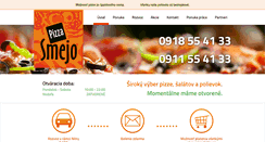 Desktop Screenshot of pizzasmejo.sk